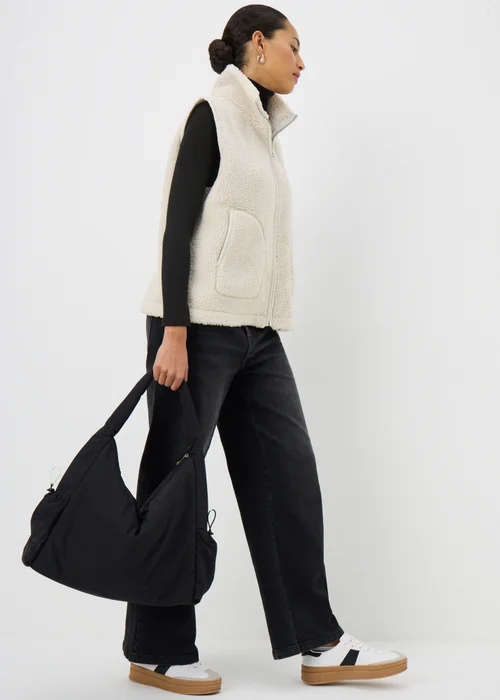 Cream Borg Gilet - L Image 1