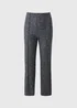 Et Vous Blue Boucle Ponte Straight Leg Trousers - Size 26 Image 4