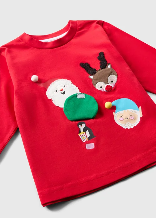 2 Pack Kids Red Christmas Pyjamas (1-7yrs) - 1 to 1 half years Image 2