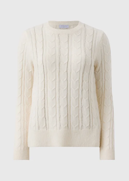 Cream Cable Embelished Jumper - XS Image 4