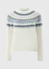 Cream Fairisle Jumper - M Image 4