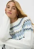 Cream Fairisle Jumper - M Image 2