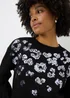 Black Animal Sequin Jumper - XS Image 2