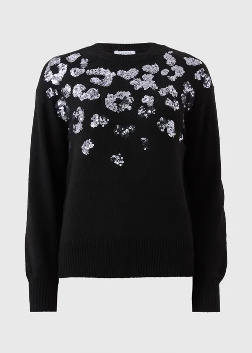 Black Animal Sequin Jumper - XS Image 4