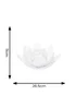 ValueLights Solar White Waterlily Lotus Flower Garden Light With Integrated LED's (11cm x 26.5cm x 26.5cm) - One Size Image 4