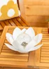 ValueLights Solar White Waterlily Lotus Flower Garden Light With Integrated LED's (11cm x 26.5cm x 26.5cm) - One Size Image 1