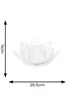 ValueLights Solar White Waterlily Lotus Flower Garden Light With Integrated LED's (11cm x 26.5cm x 26.5cm) - One Size Image 3