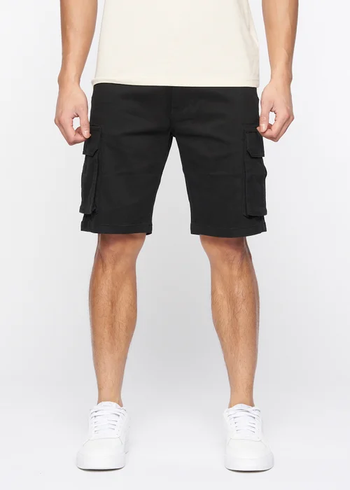 Crosshatch Black Frentons Cargo Shorts - 34 W Image 1