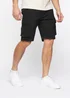 Crosshatch Black Frentons Cargo Shorts - 34 W Image 4