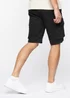 Crosshatch Black Frentons Cargo Shorts - 34 W Image 5
