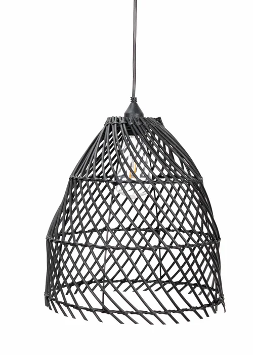 ValueLights Battery Operated Hanging Rattan Pendant Light With Integrated LED's - One Size Image 3