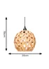 ValueLights Battery Operated Hanging Rattan Ball Pendant Light With Integrated LED's - One Size Image 5