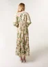 Blue Vanilla Khaki Floral Print Long Dress - One Size Image 2