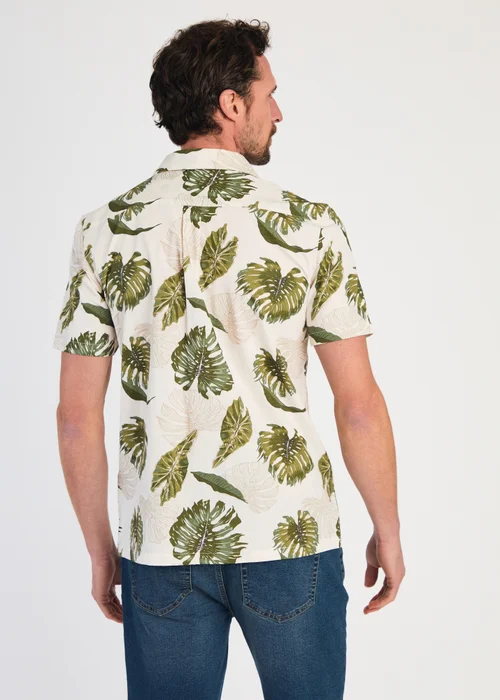 Tokyo Laundry Green Cotton Printed Poplin Short Sleeve Shirt - S Image 3