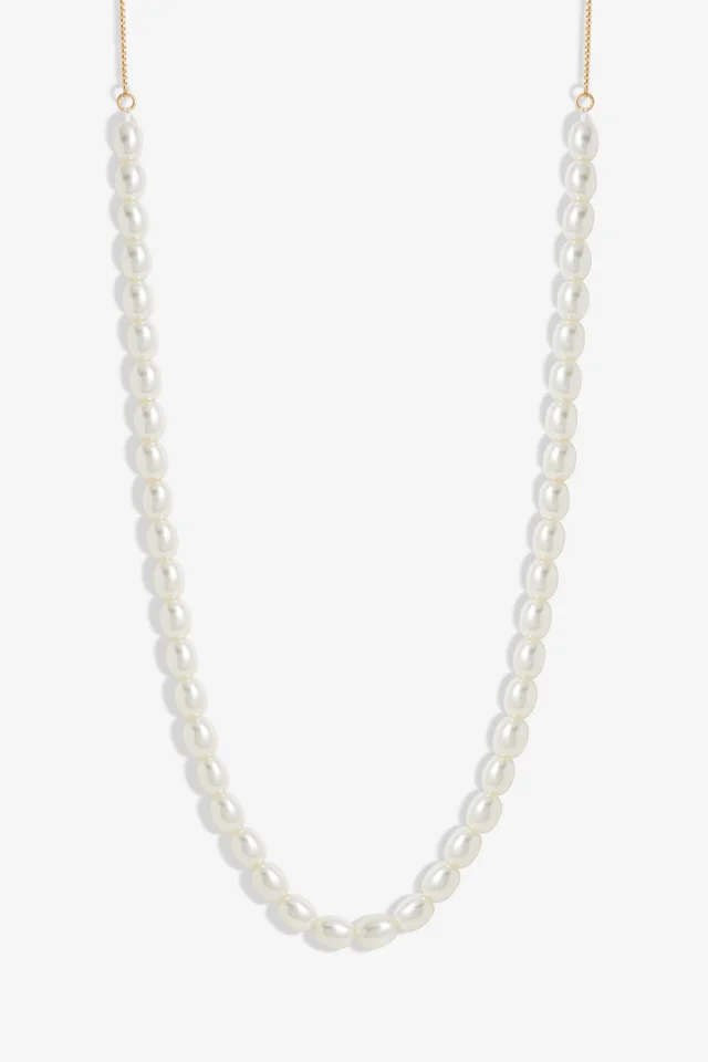 Jon Richard Gold Plated Adjustable Pearl Necklace