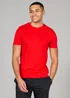 Tokyo Laundry Red Cotton 5-Pack Short Sleeve T-Shirts - Large Image 3