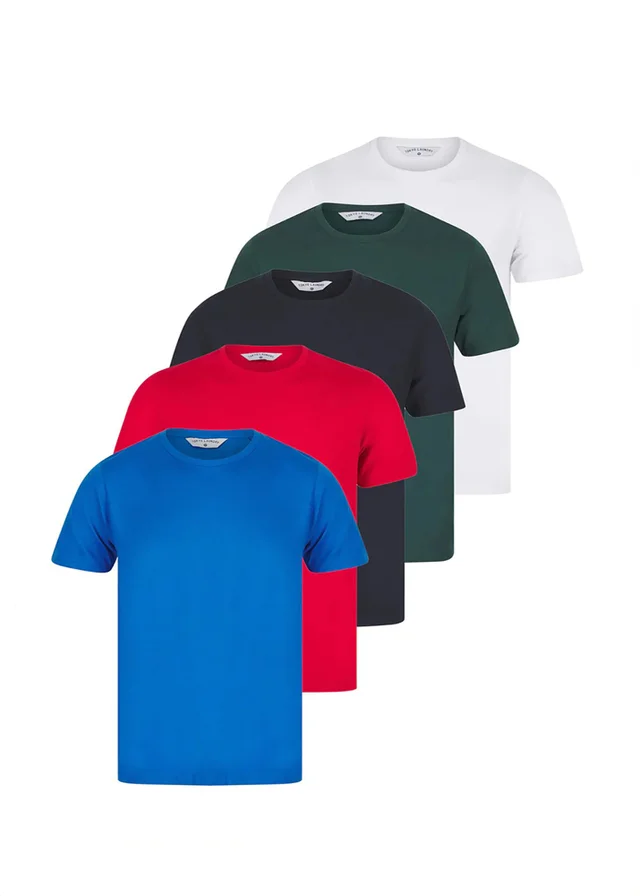 Tokyo Laundry Red Cotton 5-Pack Short Sleeve T-Shirts
