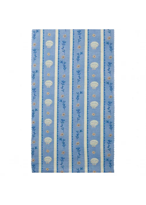 furn. Blue Sea Shells Indoor/Outdoor Table Runner - 180x35cm Image 4