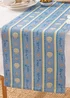 furn. Blue Sea Shells Indoor/Outdoor Table Runner - 180x35cm Image 1