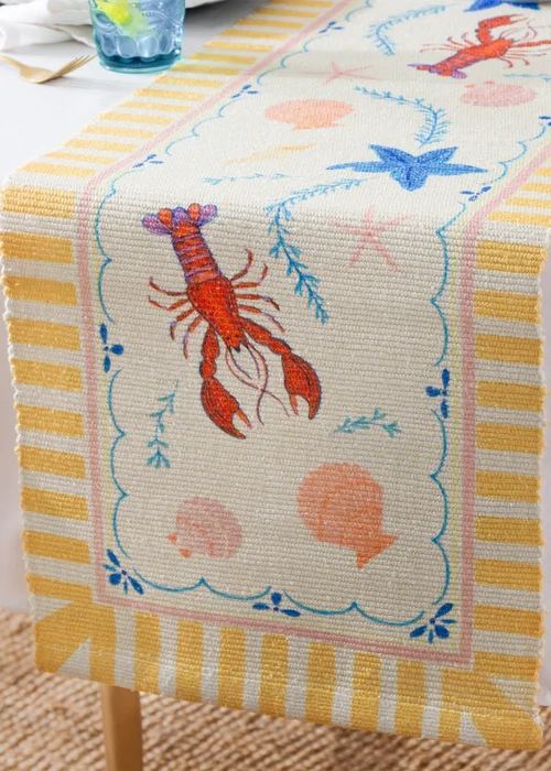 furn. Brunch Stripes Indoor/Outdoor Table Runner - 220x35cm Image 1