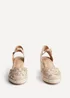 Linzi Kayla Taupe Closed Toe Wedge - Size 4 Image 3