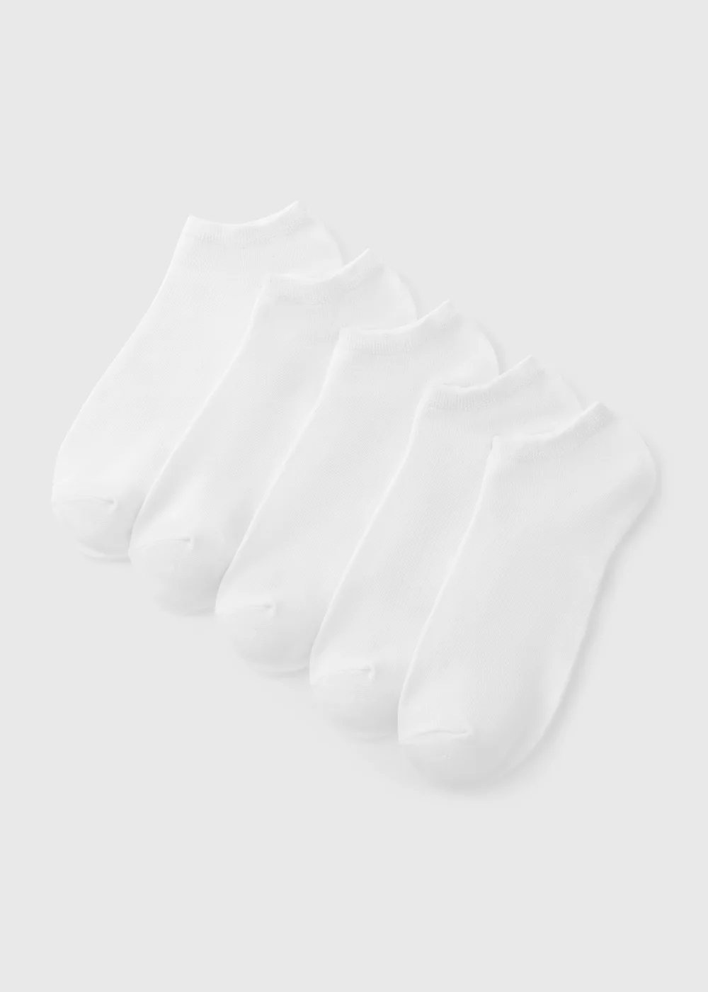 5 Pack White Trainer Socks - Sizes 6 - 8.5 Image 1