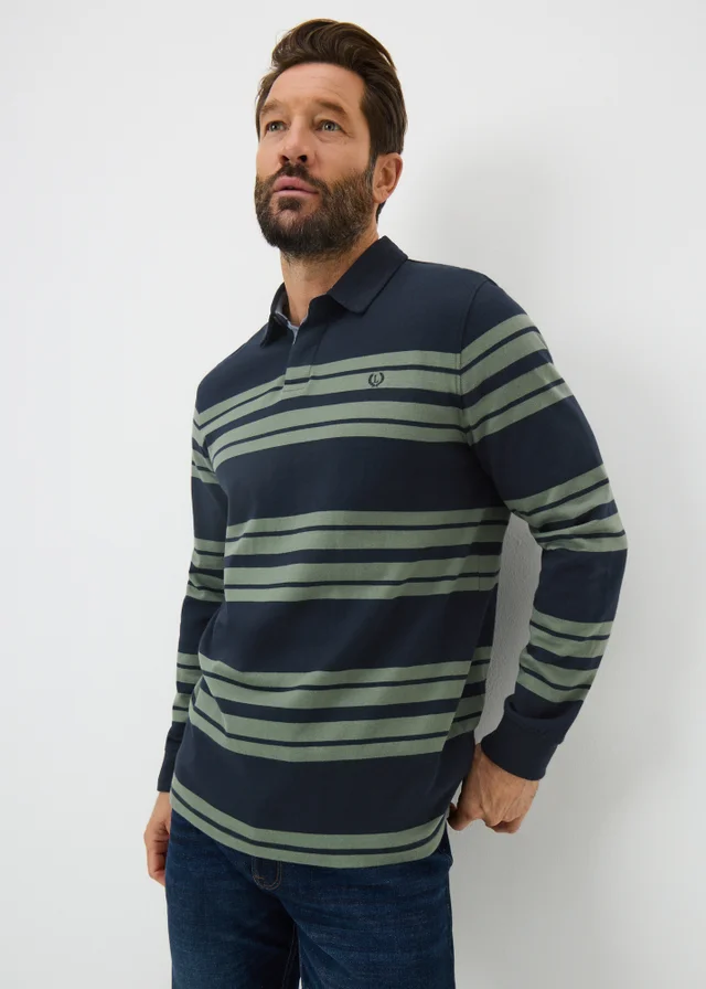 Lincoln Navy Striped Rugby Top