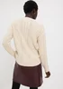 Cream Cable Knit Crew Neck Jumper - 3XL Image 3