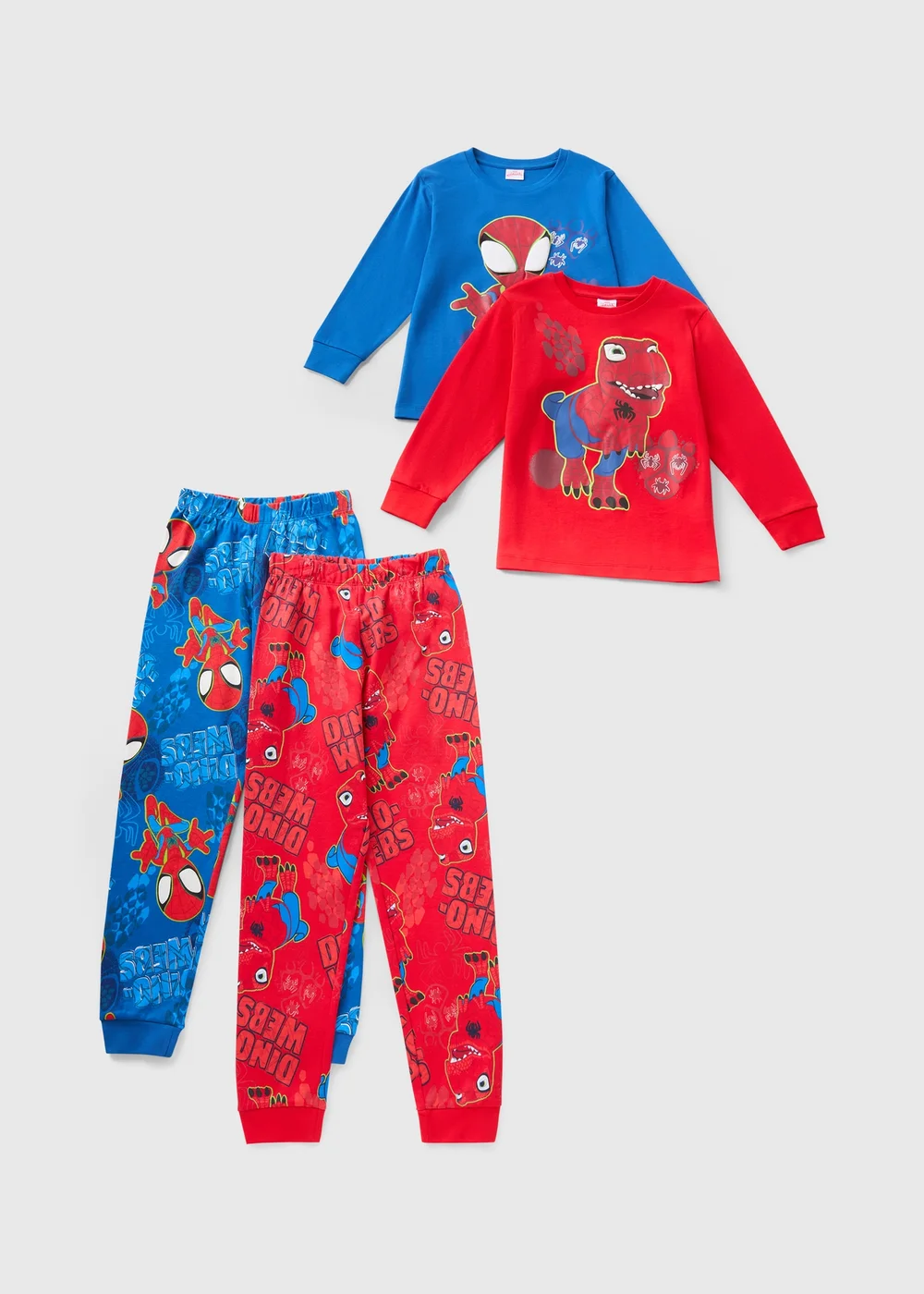 Spidey & Friends 2 Pack Boys Red Pyjama Sets (1-7yrs) - 1 to 1 half years Image 1