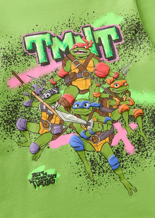 Ninja Turtles Boys Green Pyjama Set (4-13yrs) - Age 12 Years Image 2