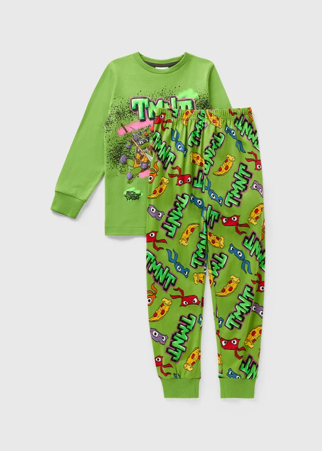 Ninja Turtles Boys Green Pyjama Set (4-13yrs)