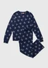 Navy Bow Pyjama Set - XXL Image 3