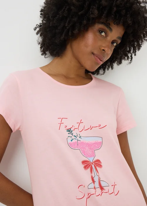 Pink Festive Spirit Nightie - Large Image 1