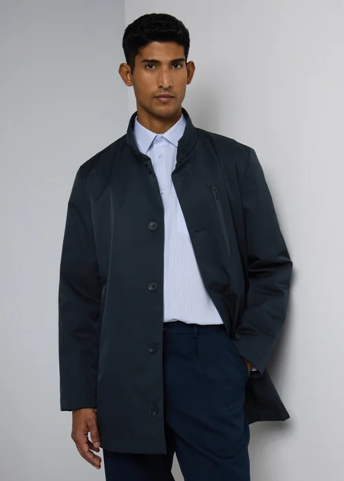 Taylor & Wright Navy Funnel Showerproof Coat - XS Image 1