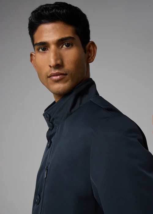 Taylor & Wright Navy Funnel Showerproof Coat - XS Image 3