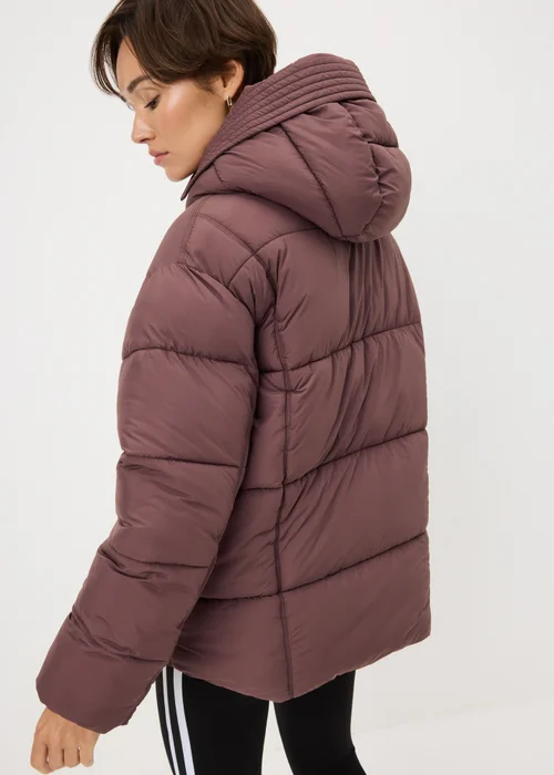 Papaya Petite Burgundy Padded Coat - M Image 3