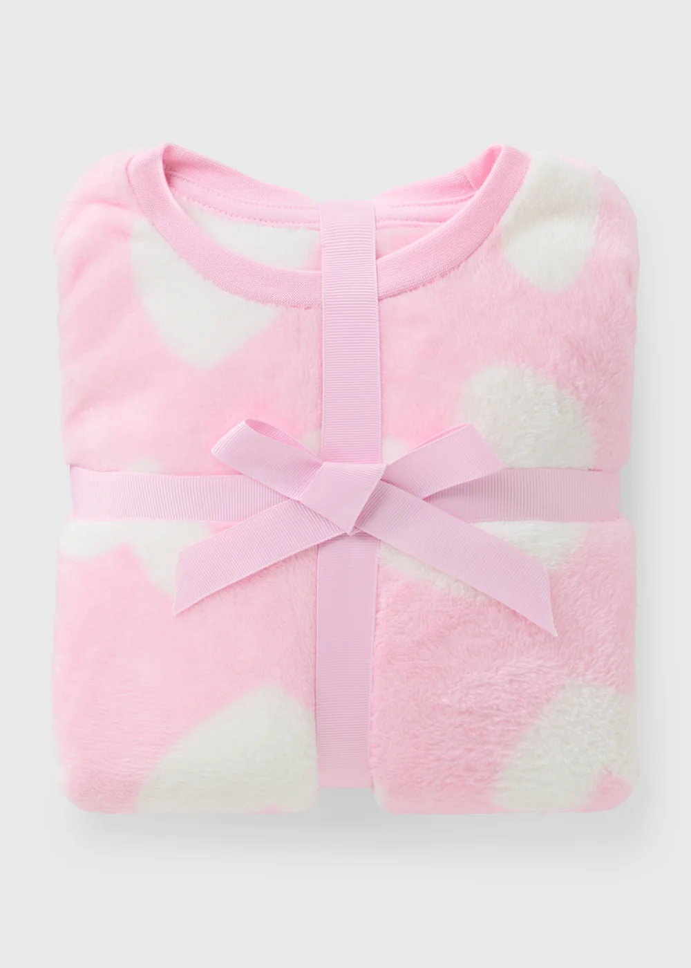 Girls Pink Heart Pyjama Set (1-7 Years) - 1 to 1 half years Image 1