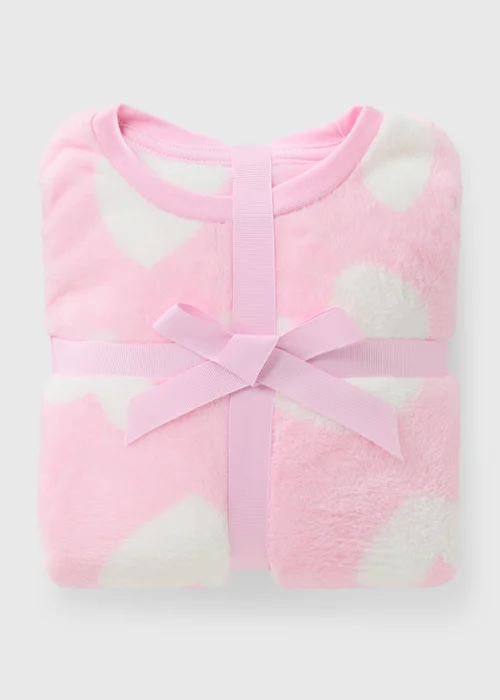 Girls Pink Heart Pyjama Set (1-7 Years) - 1 to 1 half years Image 1