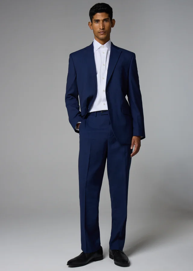 Taylor & Wright Willowby Blue Black Regular Suit Trouser