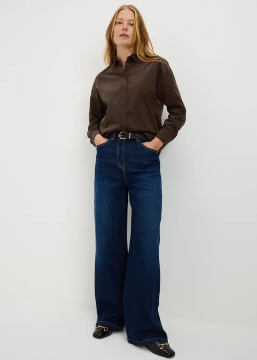 Brown Cord Shirt - Size 22 Image 1