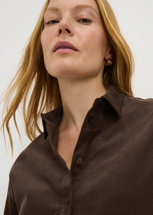 Brown Cord Shirt - Size 22 Image 3