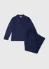 Navy Sparkle Jersey Pyjama Set - Extra small Image 2