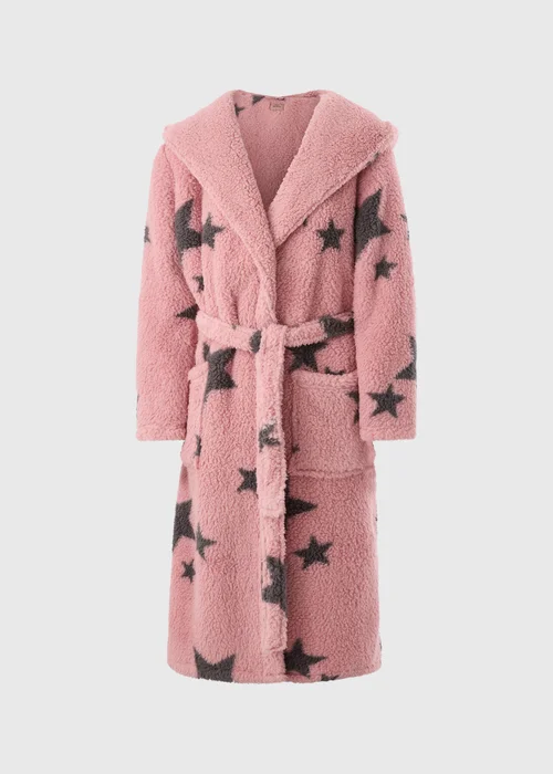 Pink Star Soft Dressing Gown - Extra small Image 3