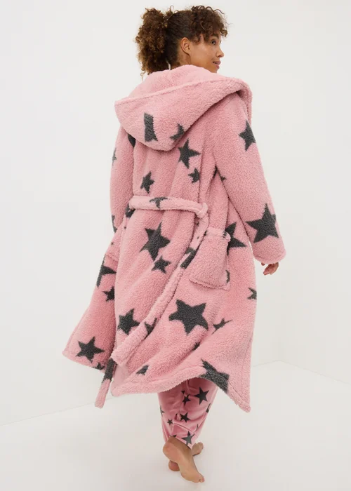 Pink Star Soft Dressing Gown - Extra small Image 2