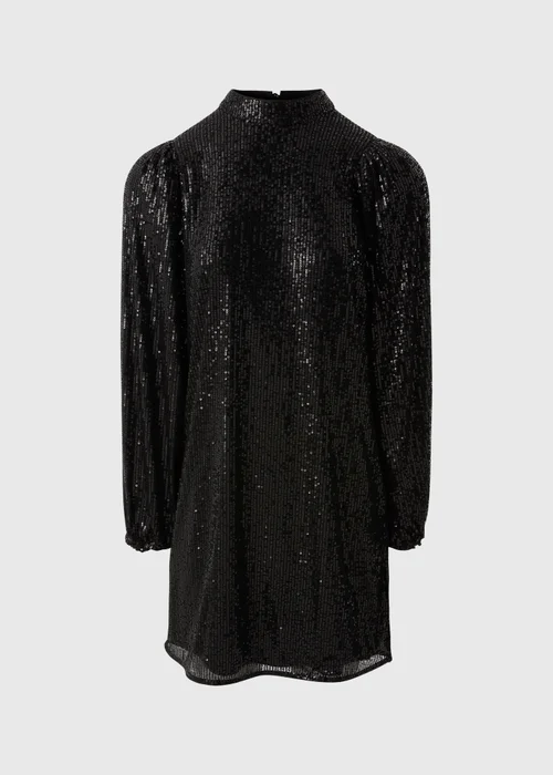 Et Vous Black Sequin Batwing Mini Dress - 14 Image 3