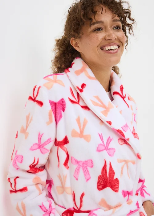 Cream Bow Dressing Gown - Extra small Image 2