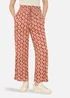 Yumi Red Geo Print Relaxed Fit Trousers - 16 Image 2