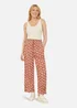 Yumi Red Geo Print Relaxed Fit Trousers - 16 Image 1