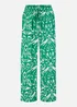 Yumi Green Ikat Print Relaxed Fit Trousers - 14 Image 3