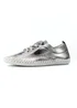 Lunar Silver St Ives Leather Plimsoll - Size 5 Image 4